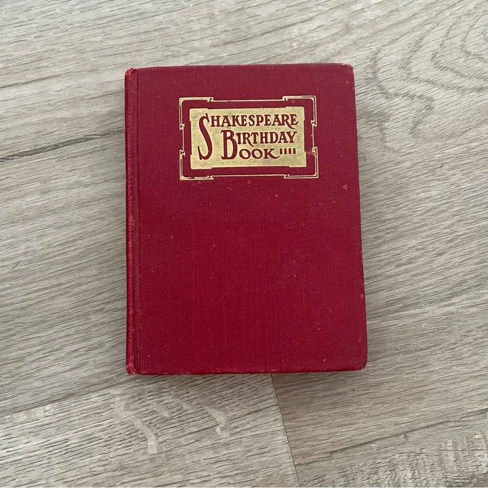 Vintage‎ shakespeare birthday book